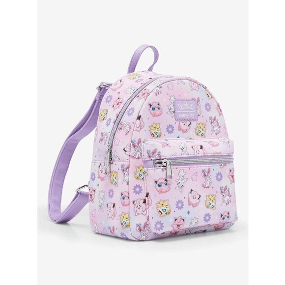 Loungefly Pastel Pink Character Backpack - Picture 2 of 4